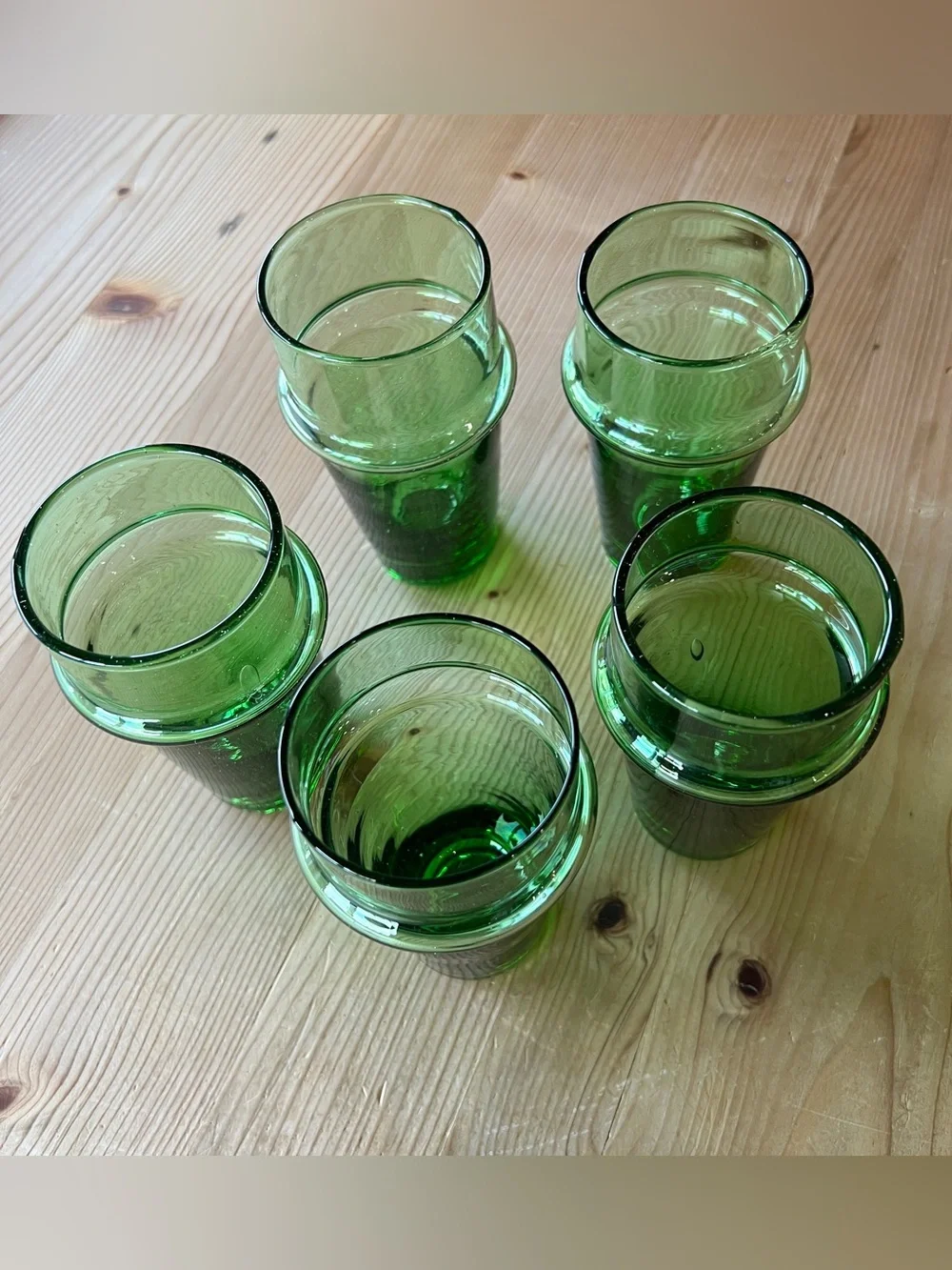 Verve Culture Beldi Moroccan Glassware Stackable Glasses - Set of 5